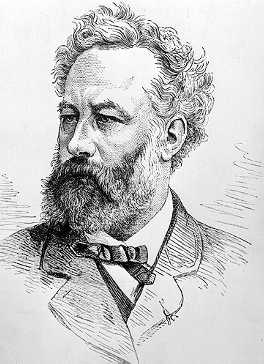 Jules Verne (gravering) af Unbekannter Künstler