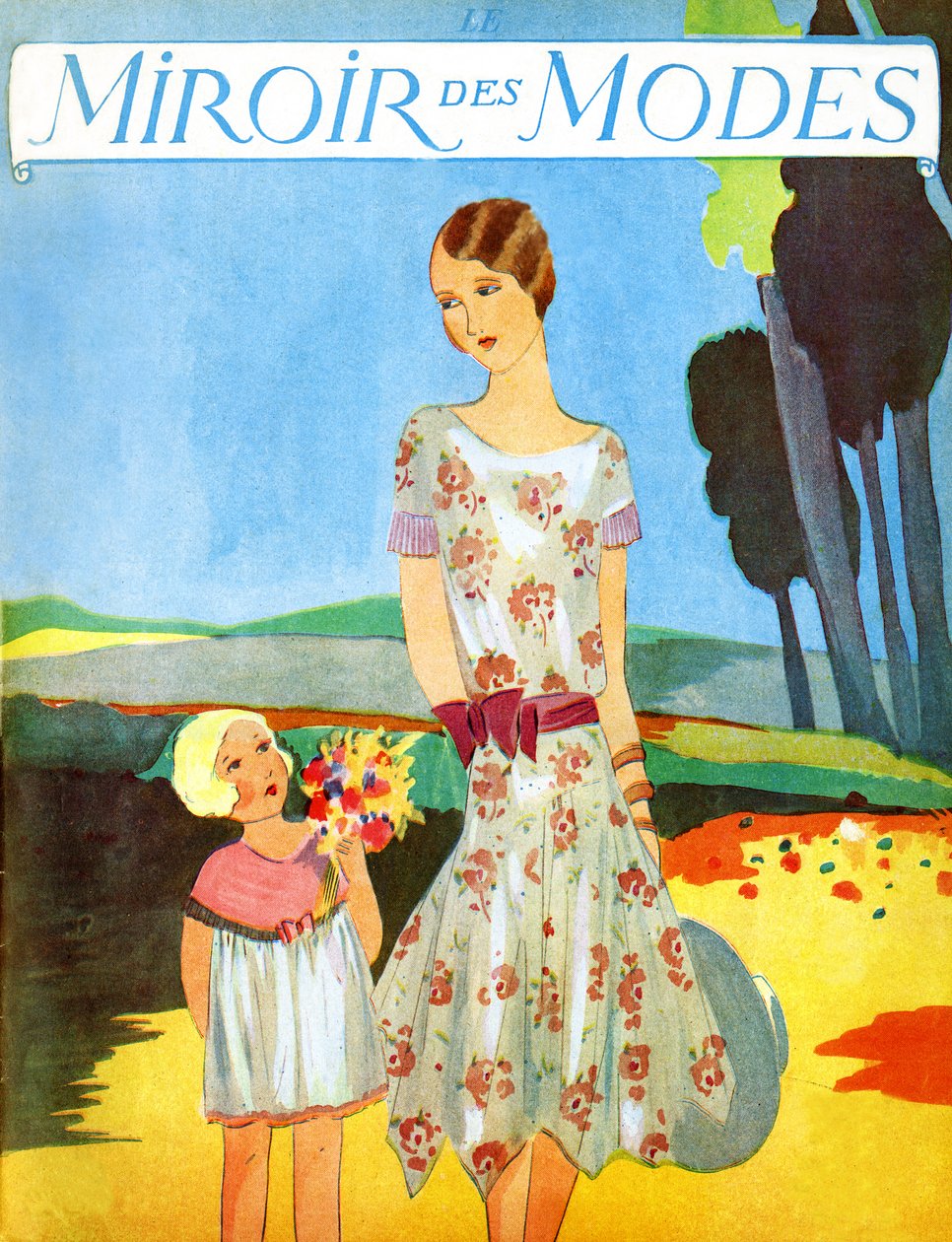 Le Miroir des Modes April 1928 af Unbekannter Künstler