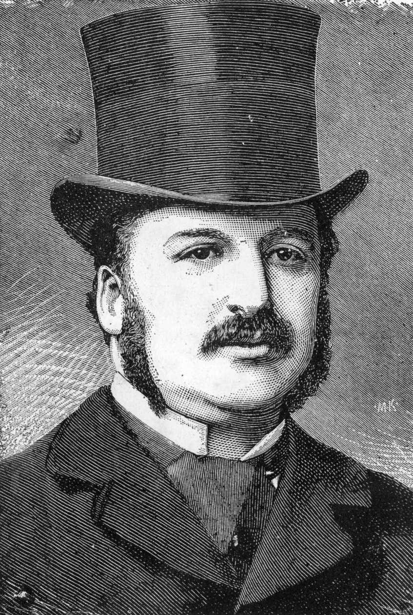 Leopold de Rothschild (litho) af Leopold Blonder