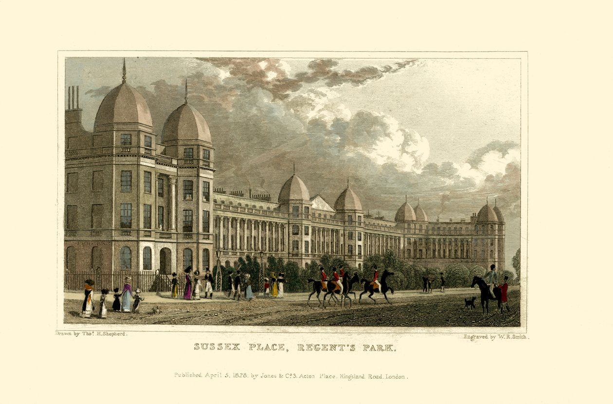 Udsigt over London: Sussex Place, Regent