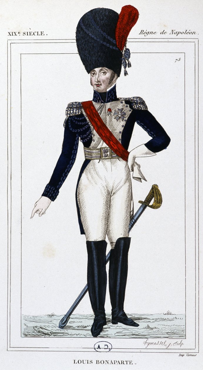 Louis Bonaparte, ca. 1810 (kobberstik) af Unbekannter Künstler