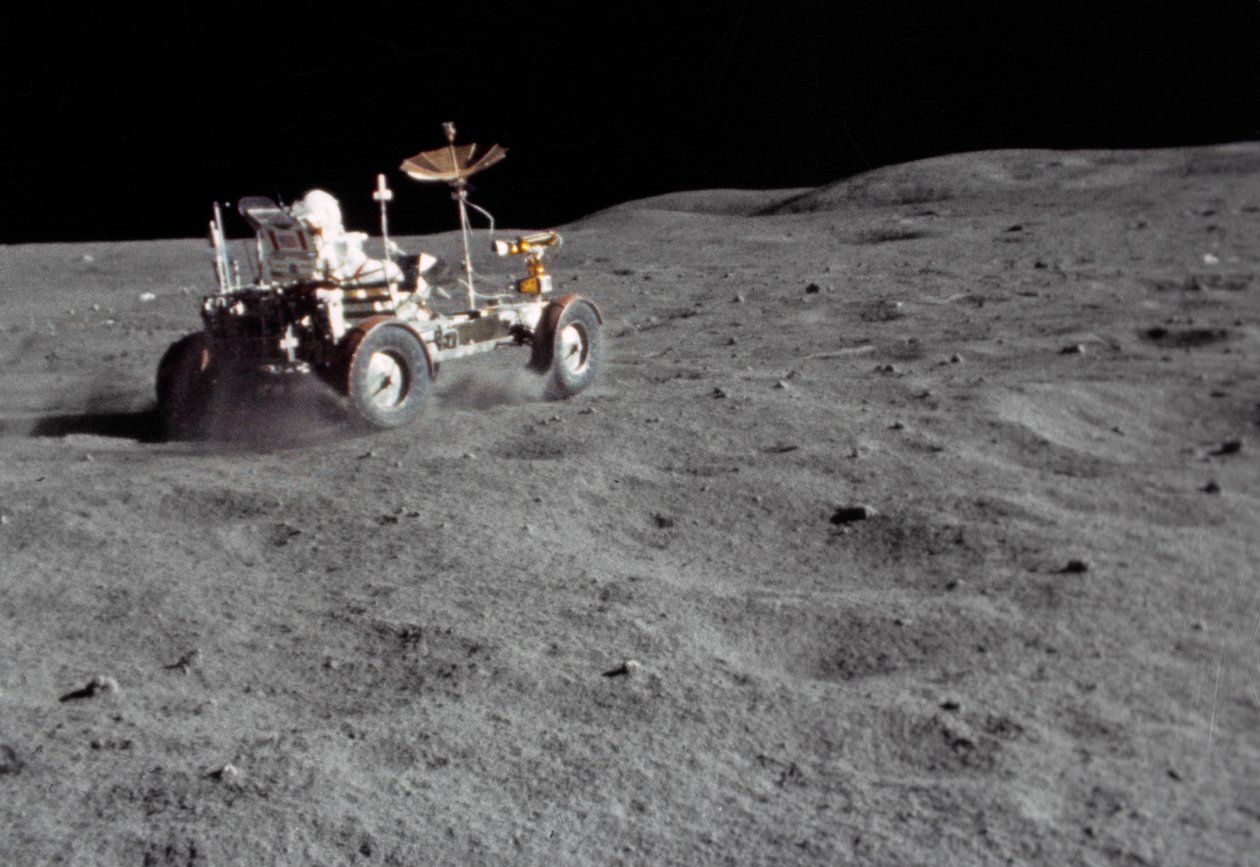 Lunar Grand Prix på Apollo 16 mission af Unbekannt