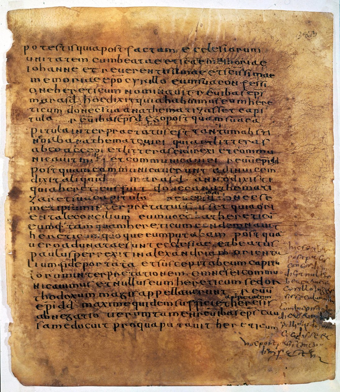 Manuskriptrulle: en palimpseste. af Unbekannter Künstler