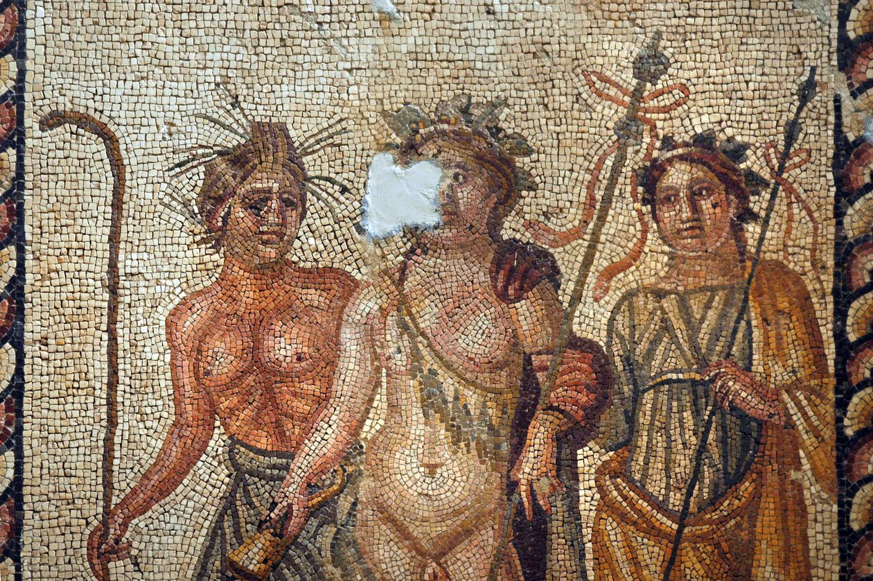 Mosaik af Dionysos fra Antakya, Tyrkiet af Unbekannt