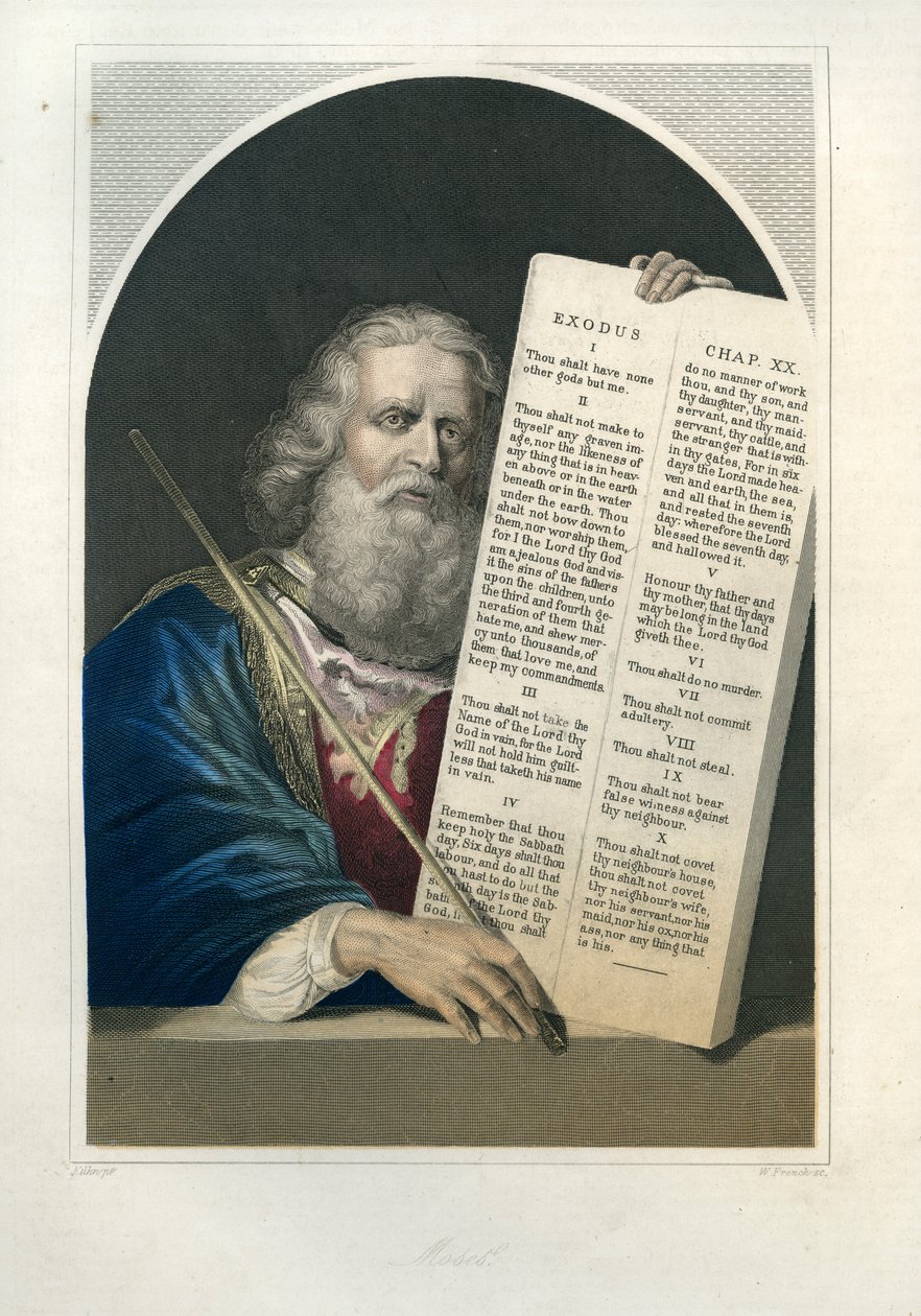 Moses og de ti bud - Bibelen af Unbekannter Künstler