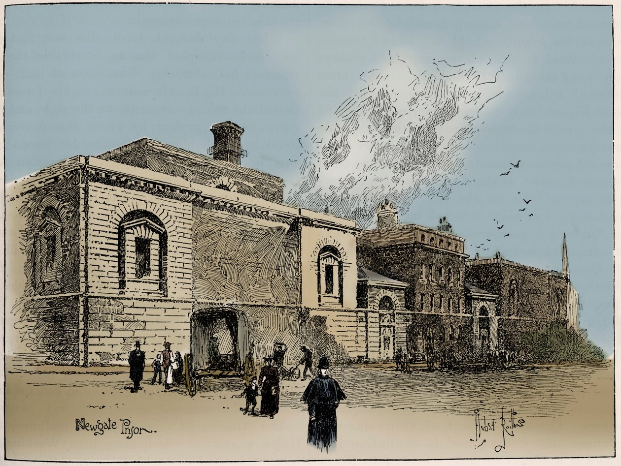 Newgate-fængslet, London af Unbekannter Künstler