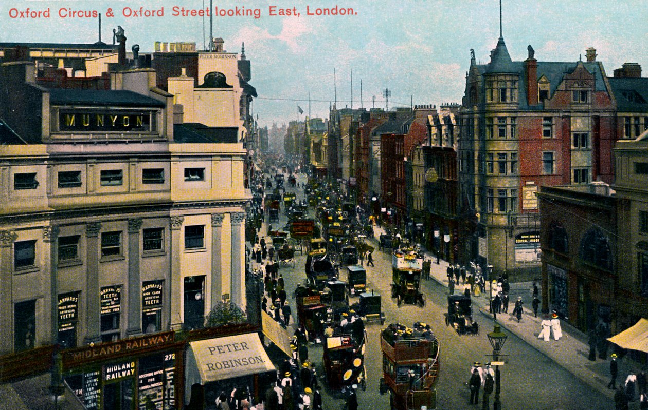 Oxford Circus og Oxford af Unbekannter Künstler