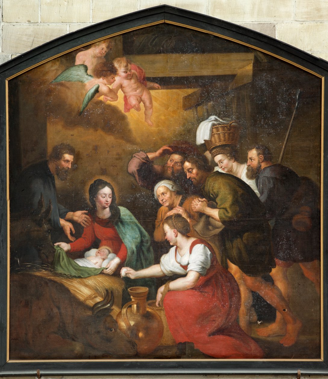 Sognekirke (Saint Martins Sognekirke). Maleri. af Unbekannter Künstler