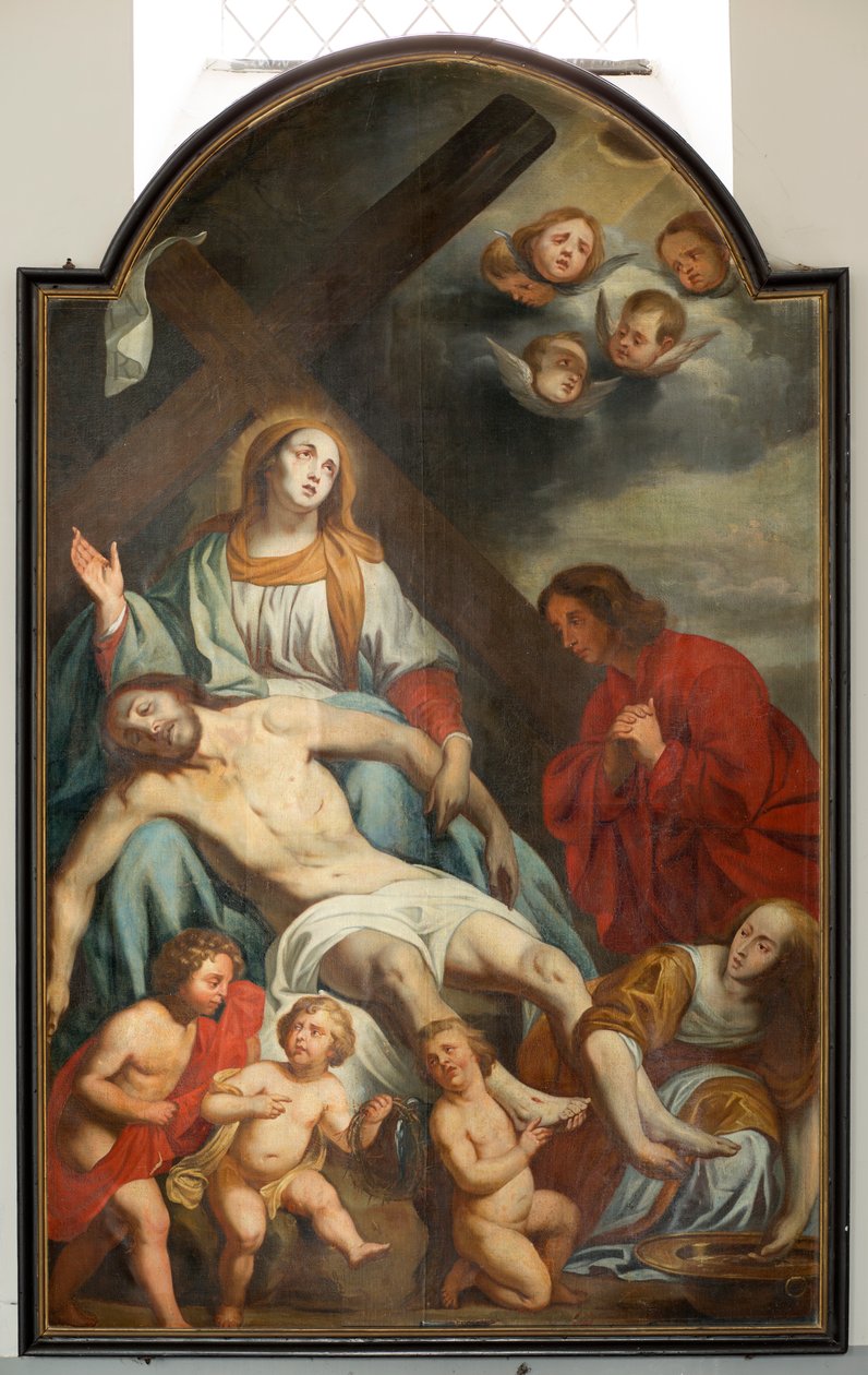 Sognekirke (Sankt Peters Sognekirke). Maleri. af Unbekannter Künstler