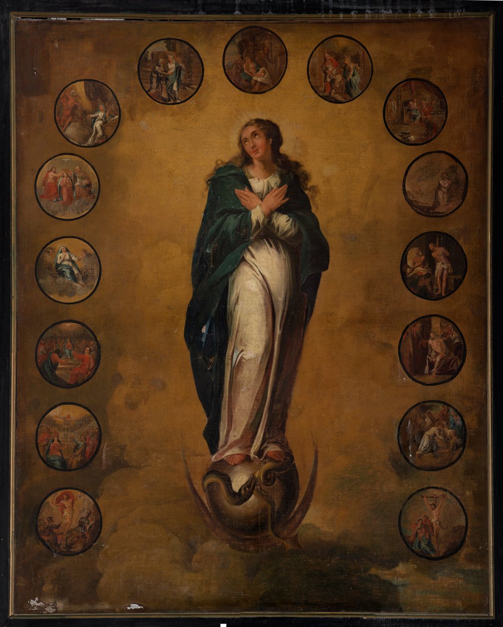 Sognekirke (Saint Walburga Parish Church). Maleri. af Unbekannter Künstler