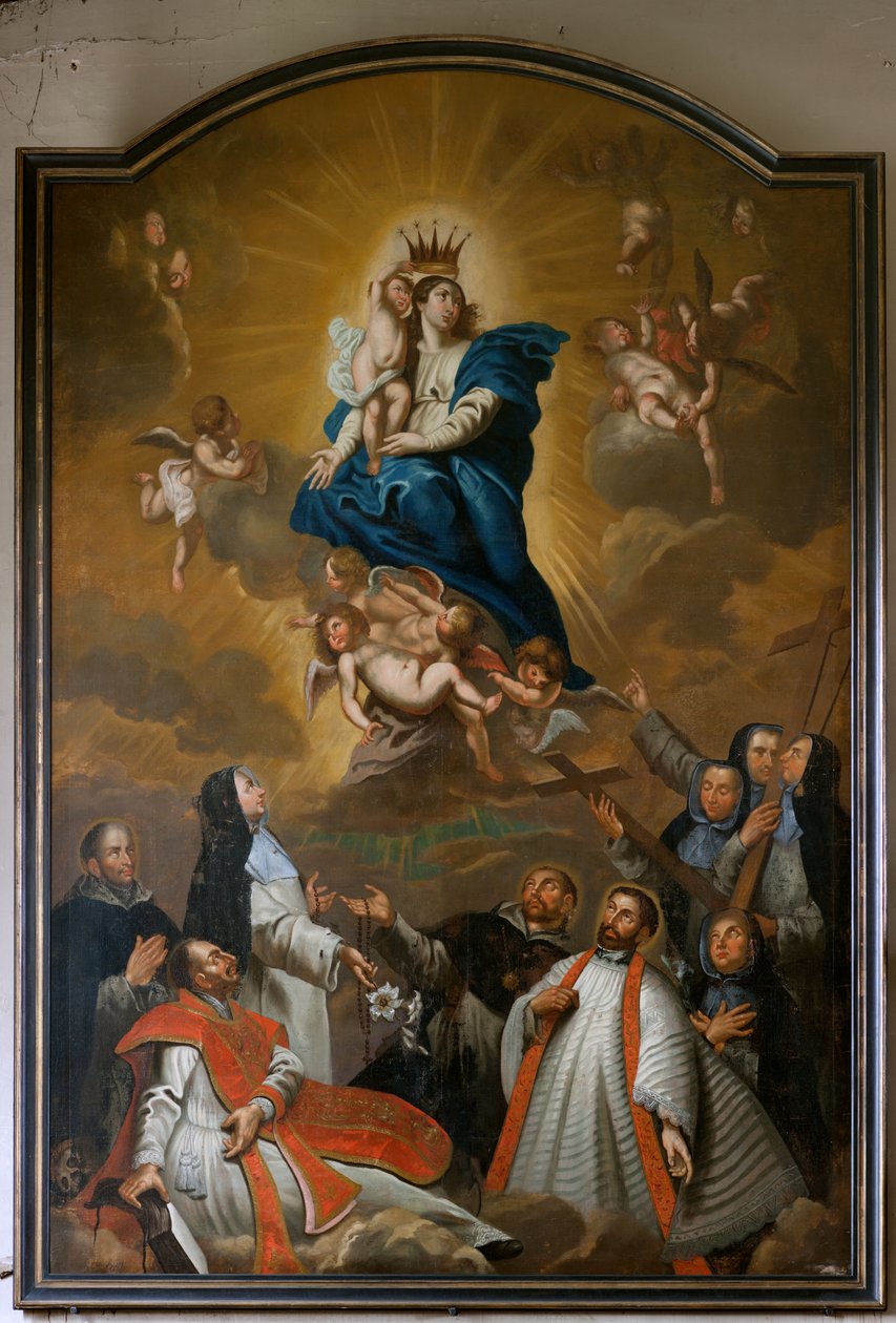 Sognekirke. Indre. Maleri. af Unbekannter Künstler