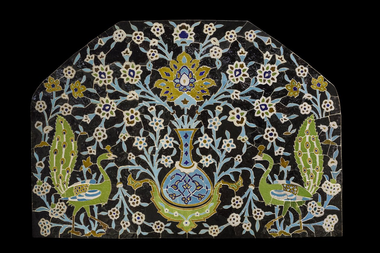 Påfuglepanel. Iran, Isfahan (?) af William M. Timlin