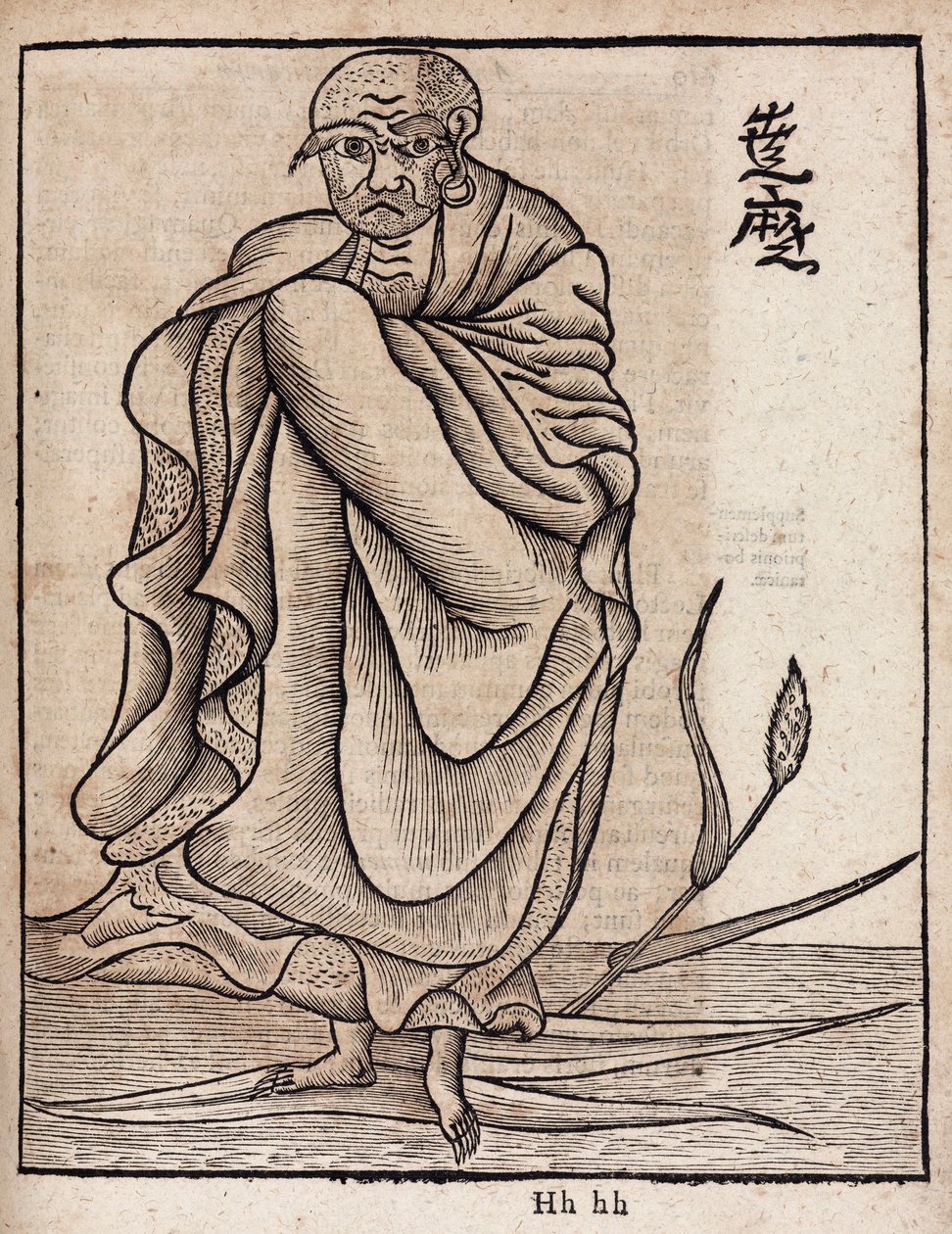 Portræt af Bodhidharma (ca af Unbekannt