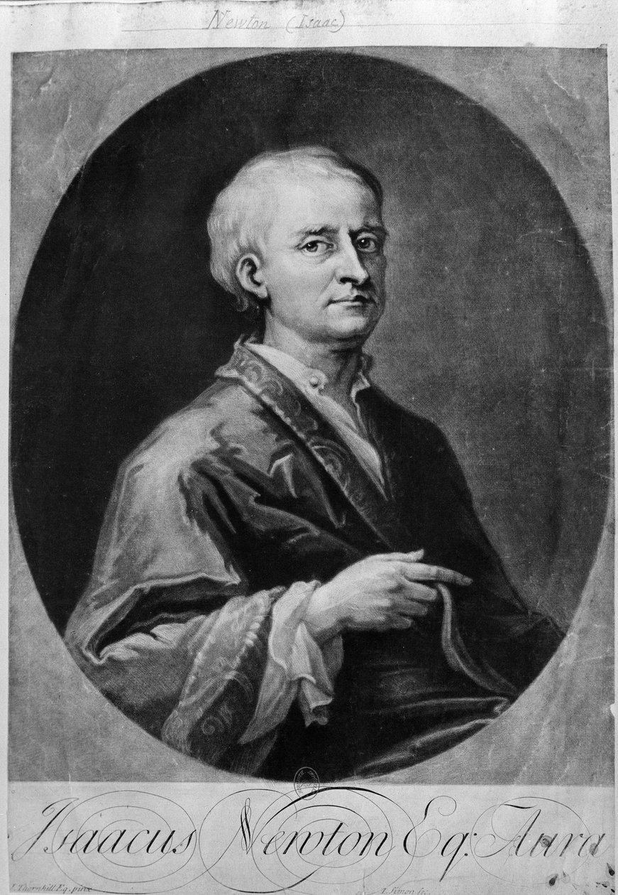 Portræt af Isaac Newton (1642-1727) af William M. Timlin