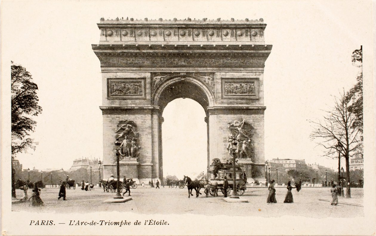 Postkort/Arc de Triomphe de l
