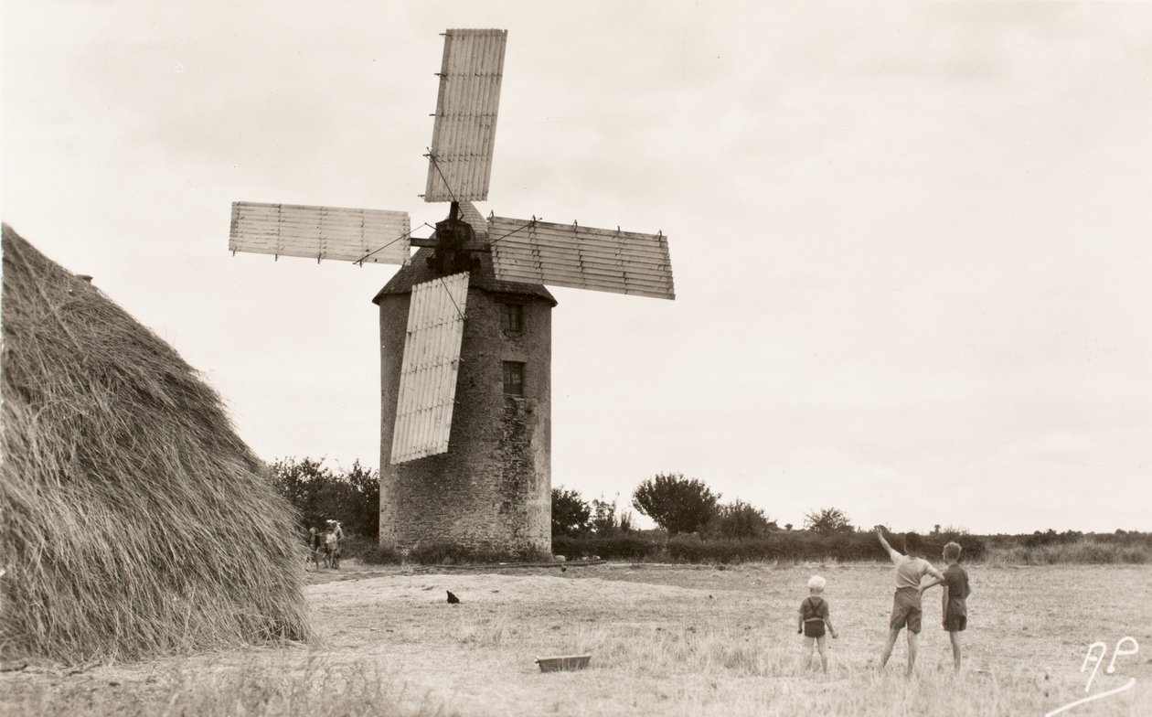 Postkort / Moulin de Kervoyal / Finistere / Bretagne / Frankrig af William M. Timlin