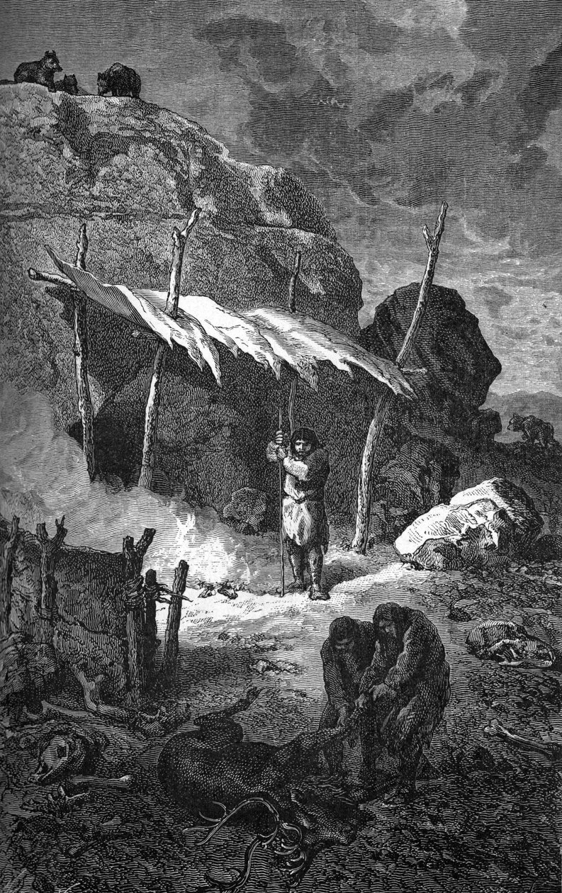 Forhistorie: menneskelig habitat af Unbekannter Künstler