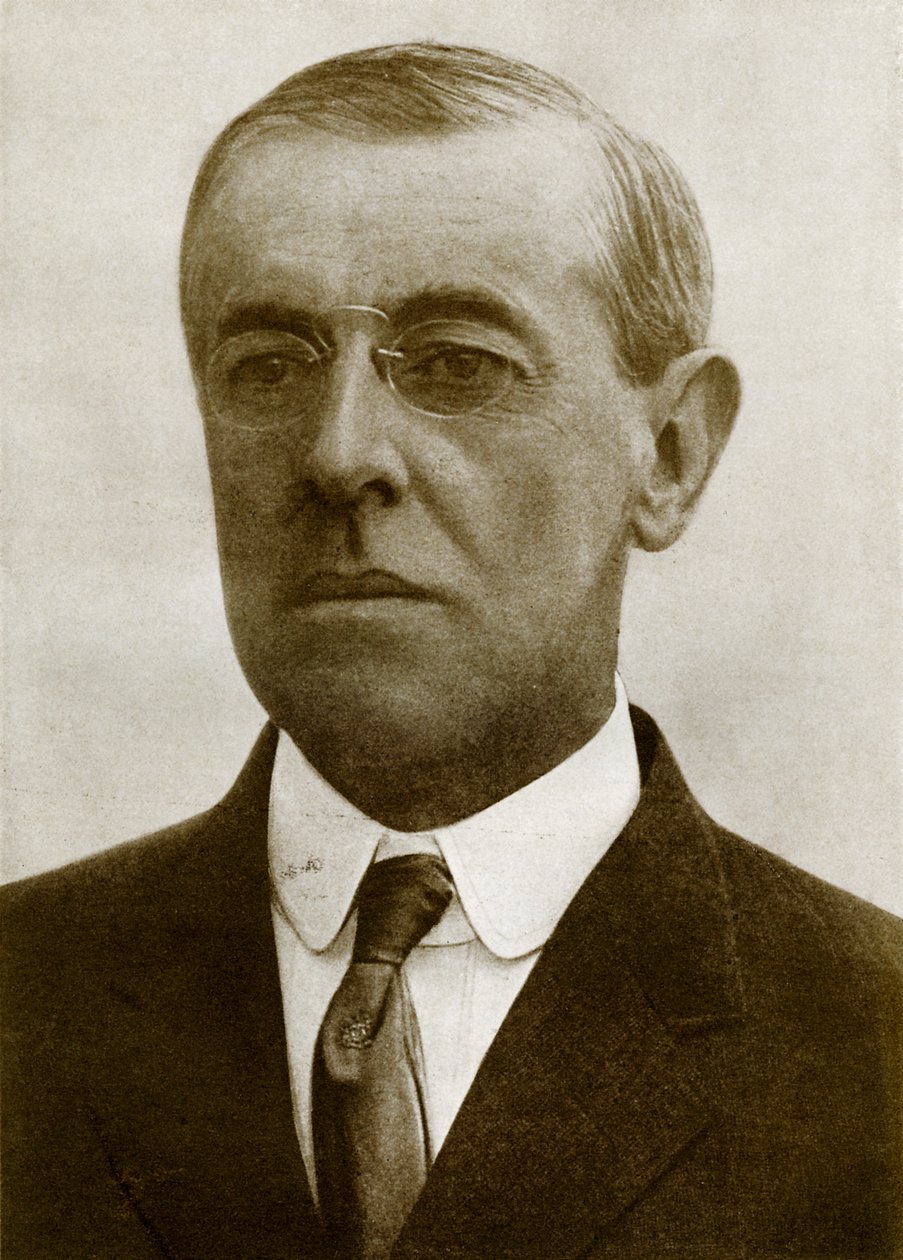 Præsident Woodrow Wilson af Unbekannter Künstler