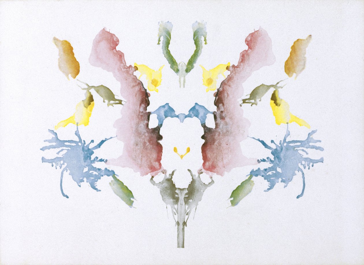 Psykologiske tests Rorschach blækklat test af Unbekannt