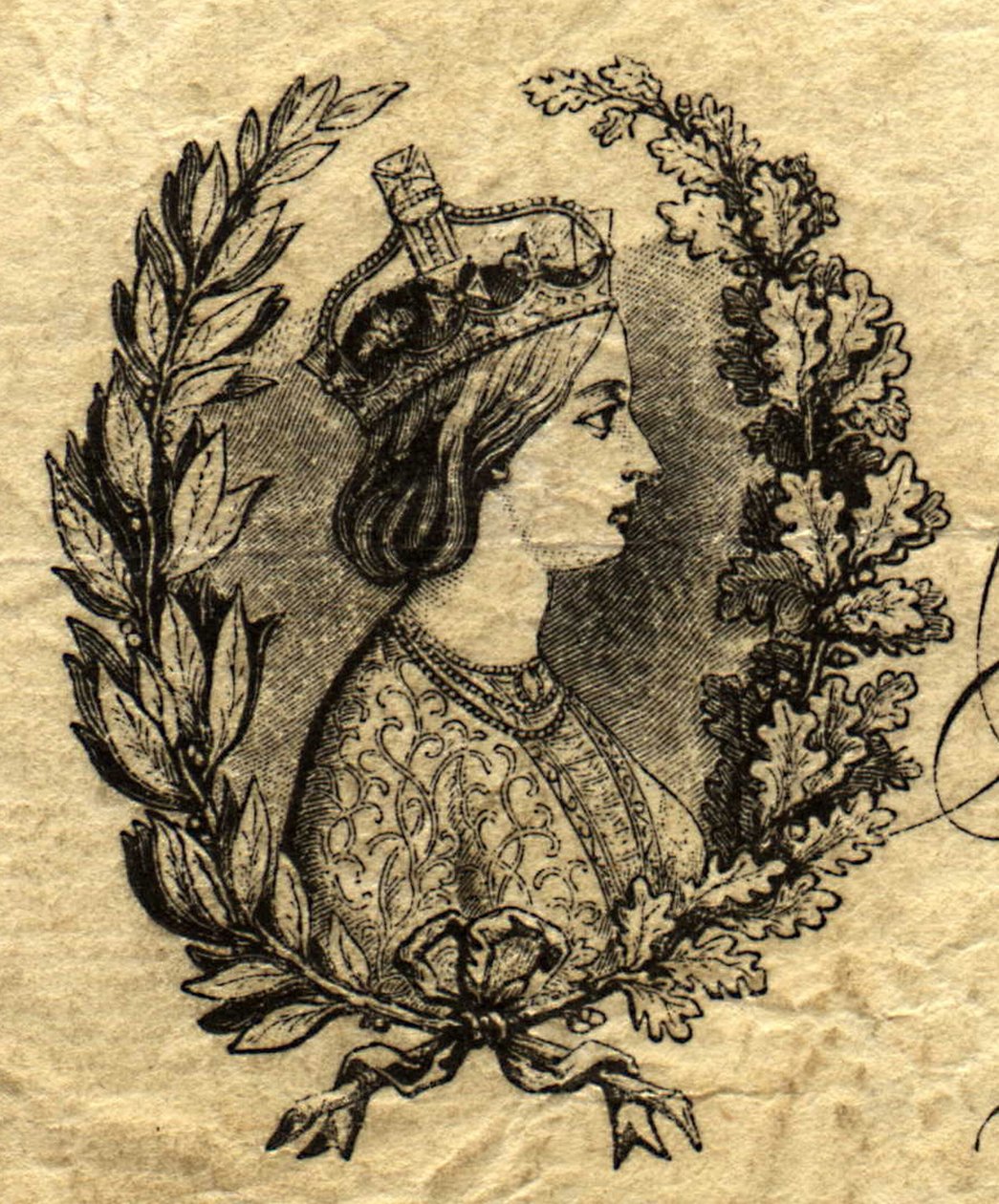 Dronning Victoria 1840-1901 (print) af Unbekannter Künstler