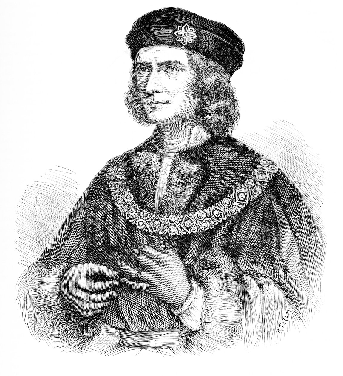 Richard III, konge af England (gravering) af Unbekannter Künstler