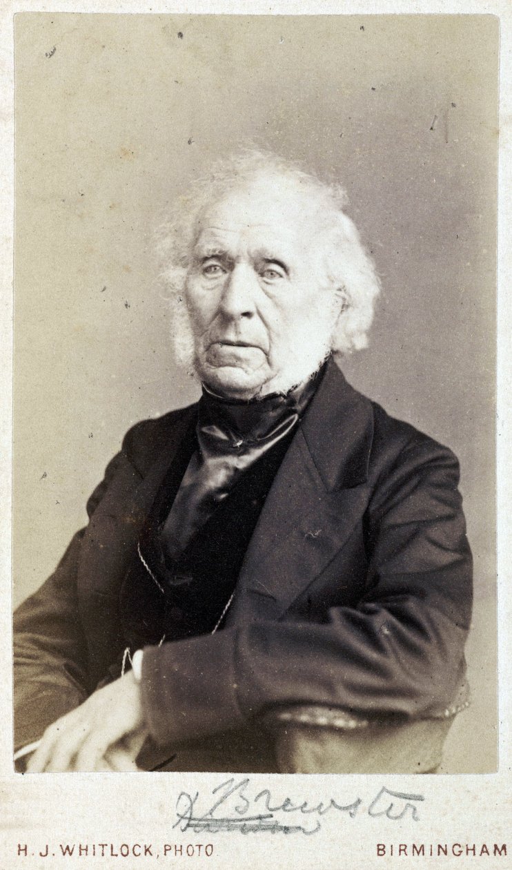 Sir David Brewster, skotsk fysiker, c 1860 af Unbekannt
