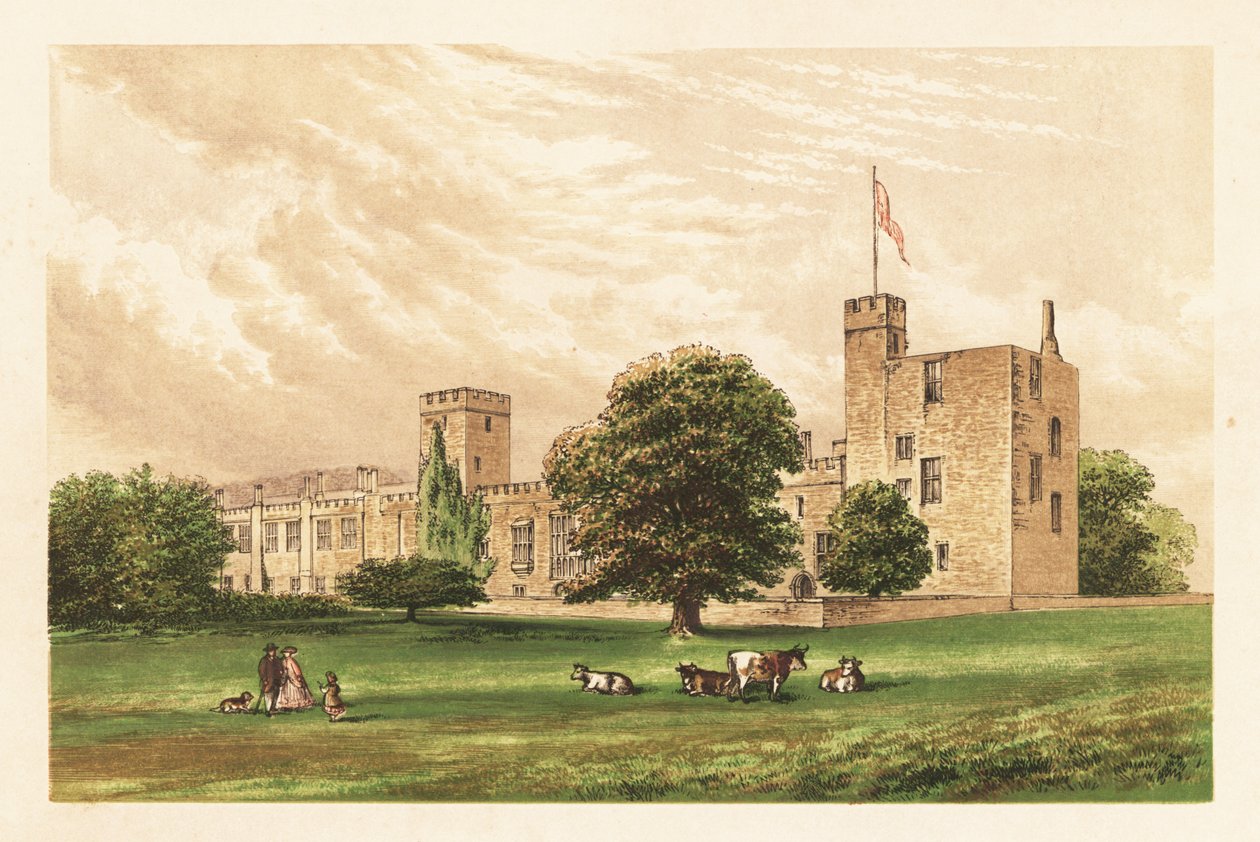 Sudeley Castle, 1880 (gravering) af Unbekannter Künstler