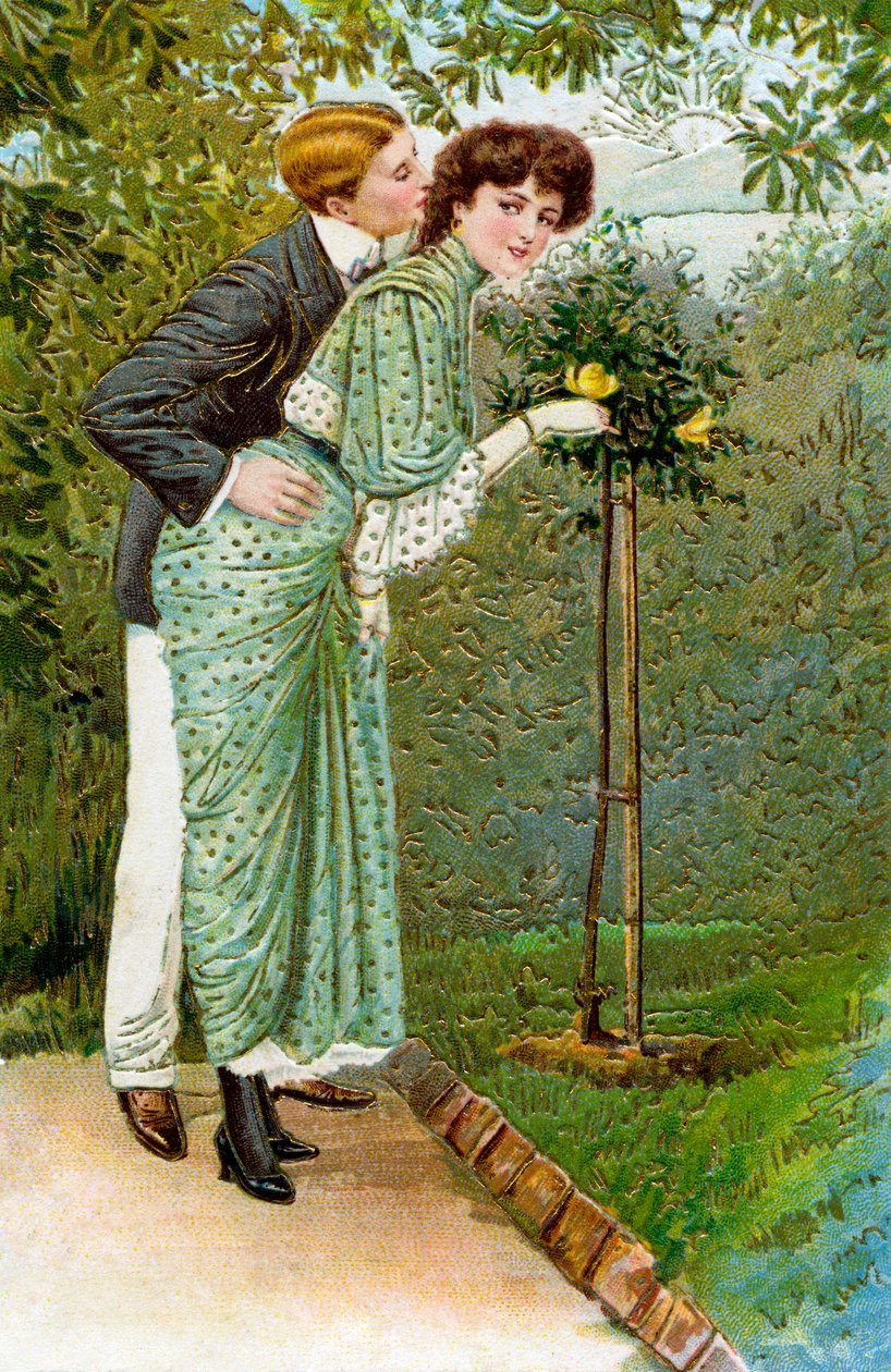 Sweet Rose - par i haven af Unbekannter Künstler