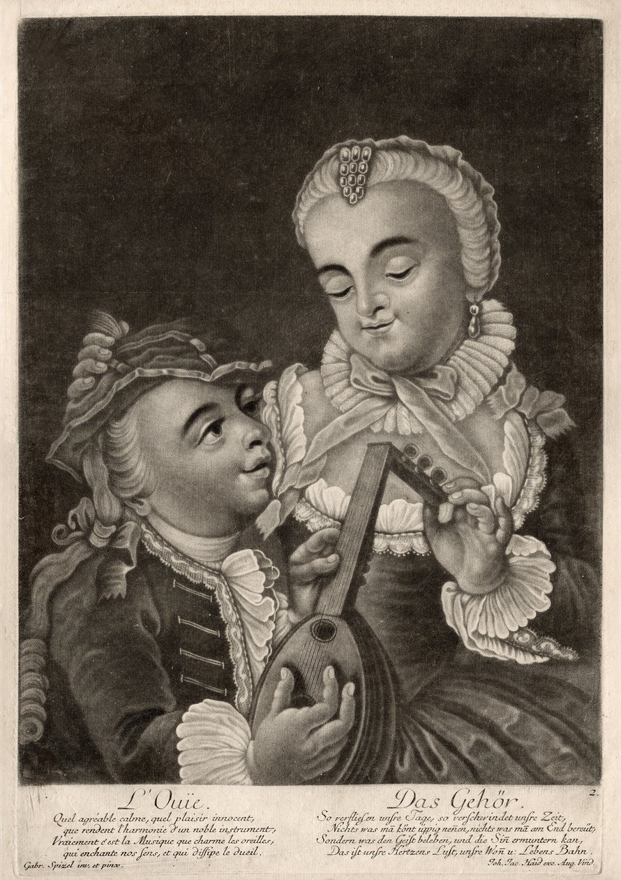 Høringen, Augsburg, ca. 1760 (gravering) af Unbekannter Künstler
