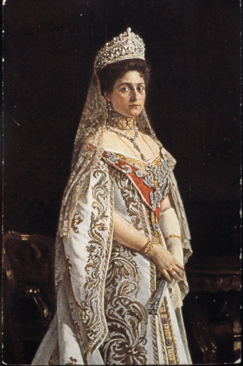 Tsarina Alexandra Fjodorovna (1872-1918). af Unbekannter Künstler