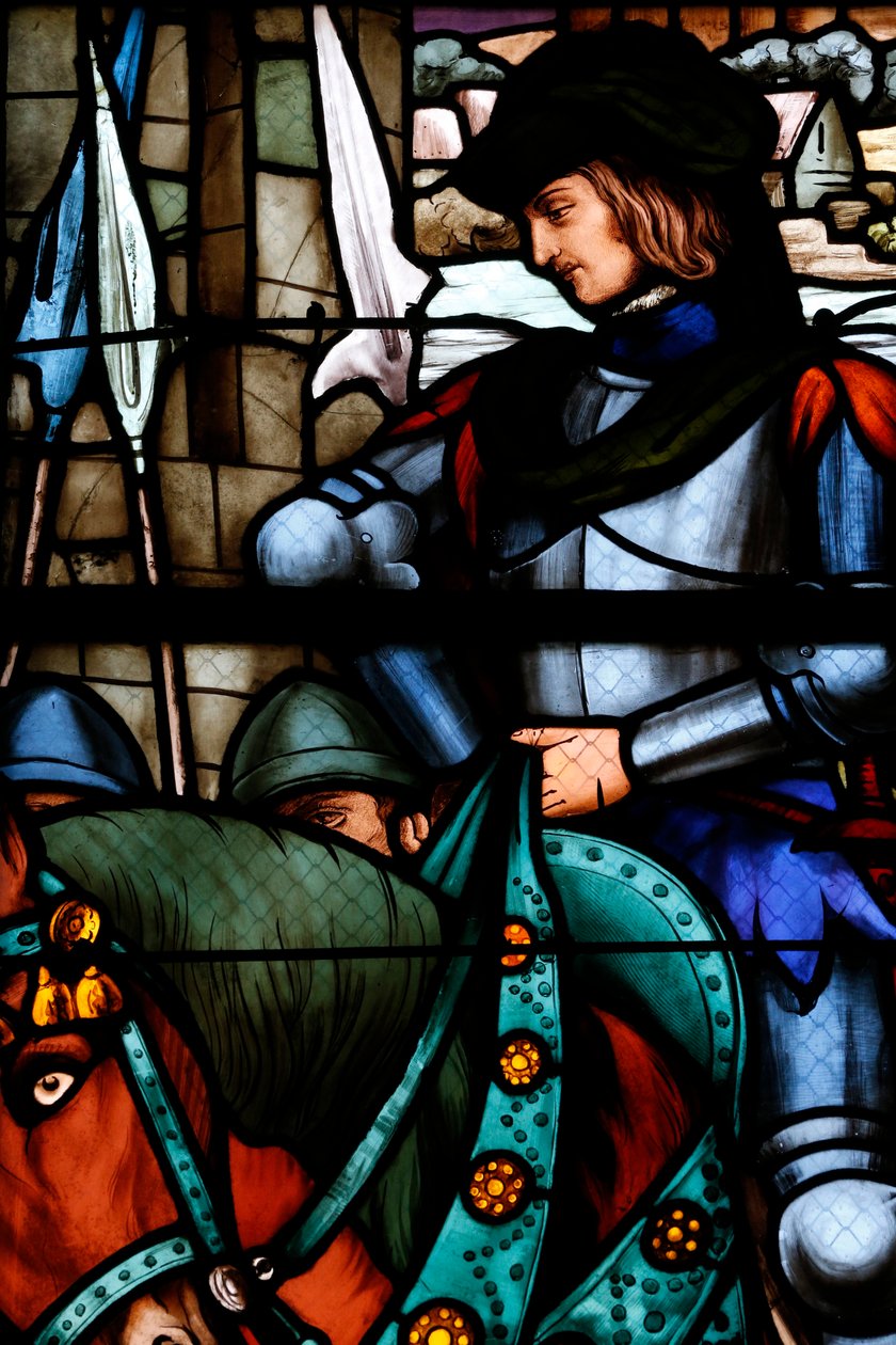 Vindue, Bourges-katedralen, Frankrig (farvet glas) af Unbekannter Künstler