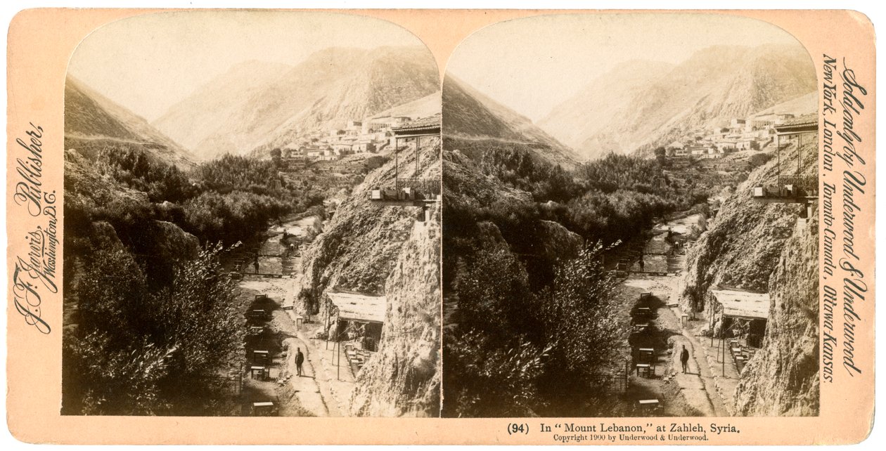 I Mount Libanon, Zahlah, Libanon, 1900. af Underwood and Underwood