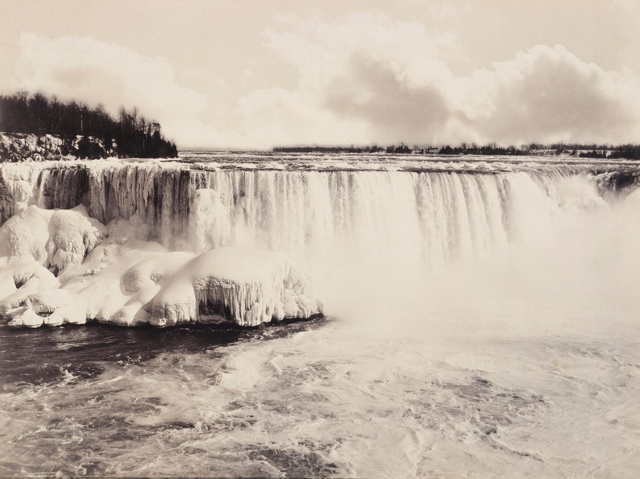 [The Canadian Falls, vinter]. af Unidentified