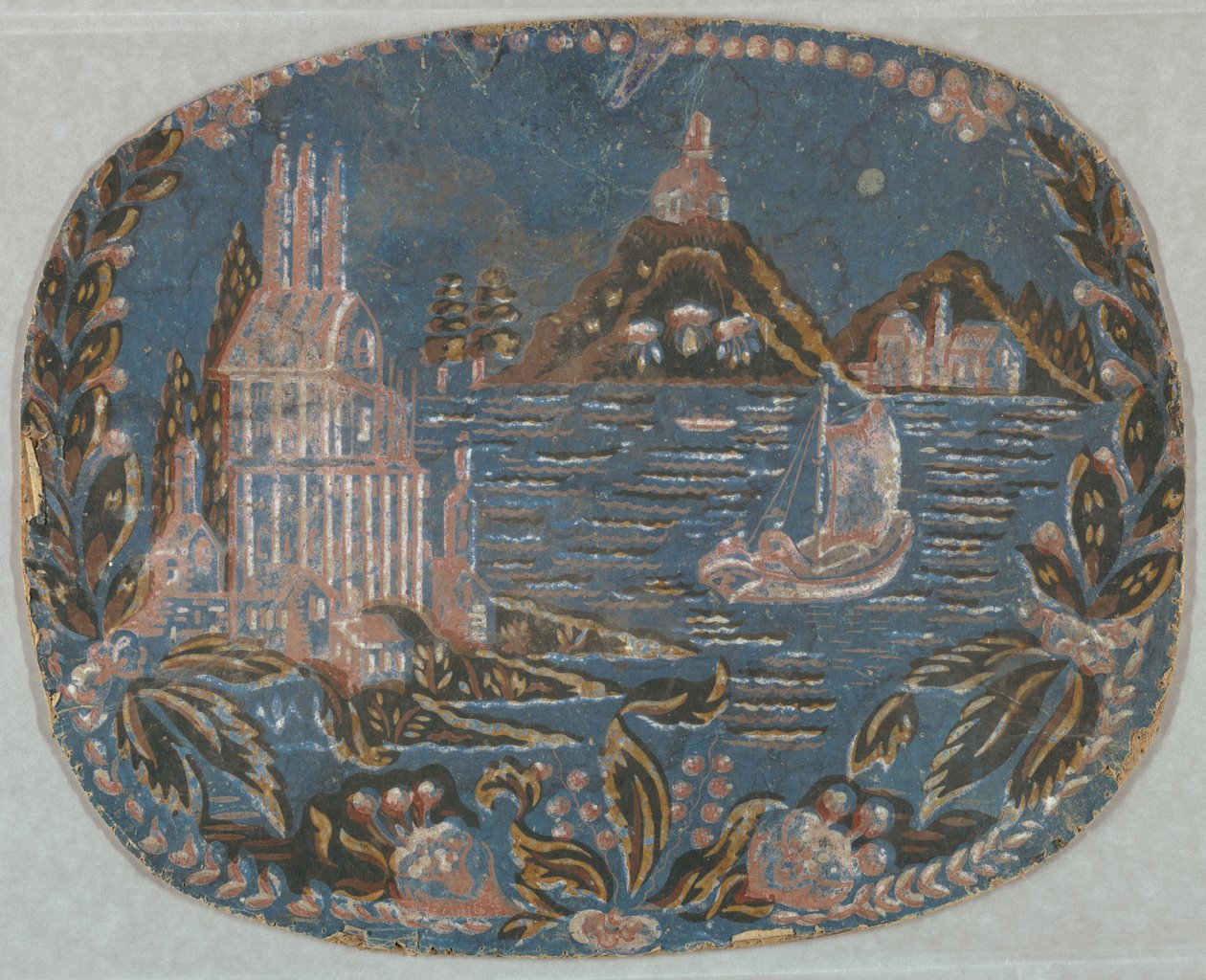 Bandbox Fragment (USA), 1830–60 af Unknown