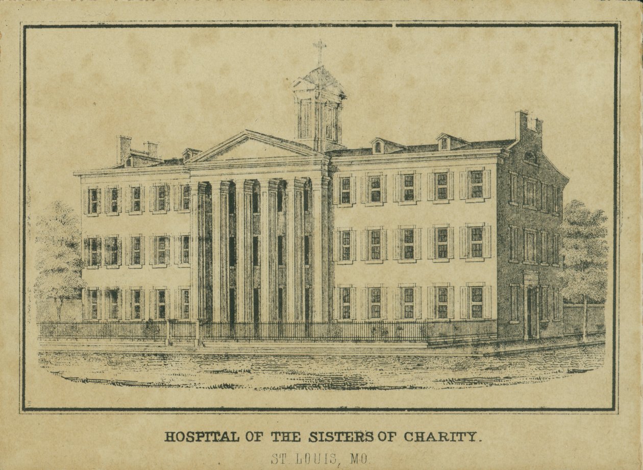 Hospital of the Sisters of Charity. Fjerde og Gran -gader. af Unknown