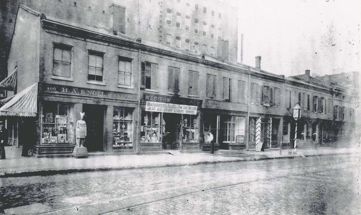 Sydvestlige hjørne af Morgan (Delmar) og Fourth Streets af Unknown