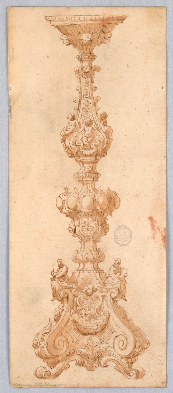 Design til en lysekrone af Unknown