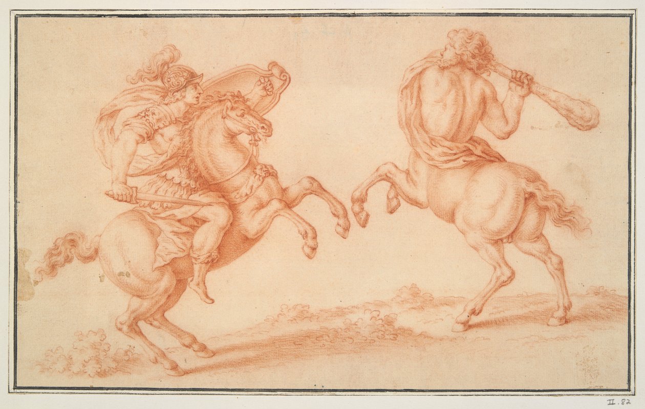 Centaur og Amazon af Unknown