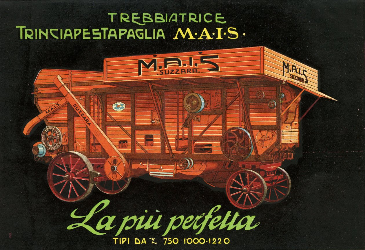 Landbrugsmaskiner. Suzzara, 1925 af Unknown