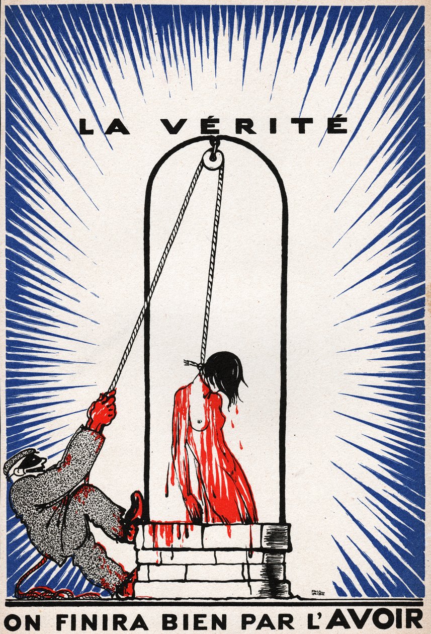 La Verite pendue. Sandheden hang. af Unknown