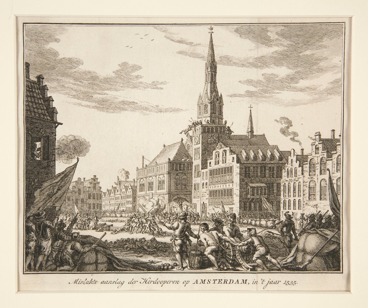 Mislykket angreb af den røde op på Amsterdam, i af Unknown