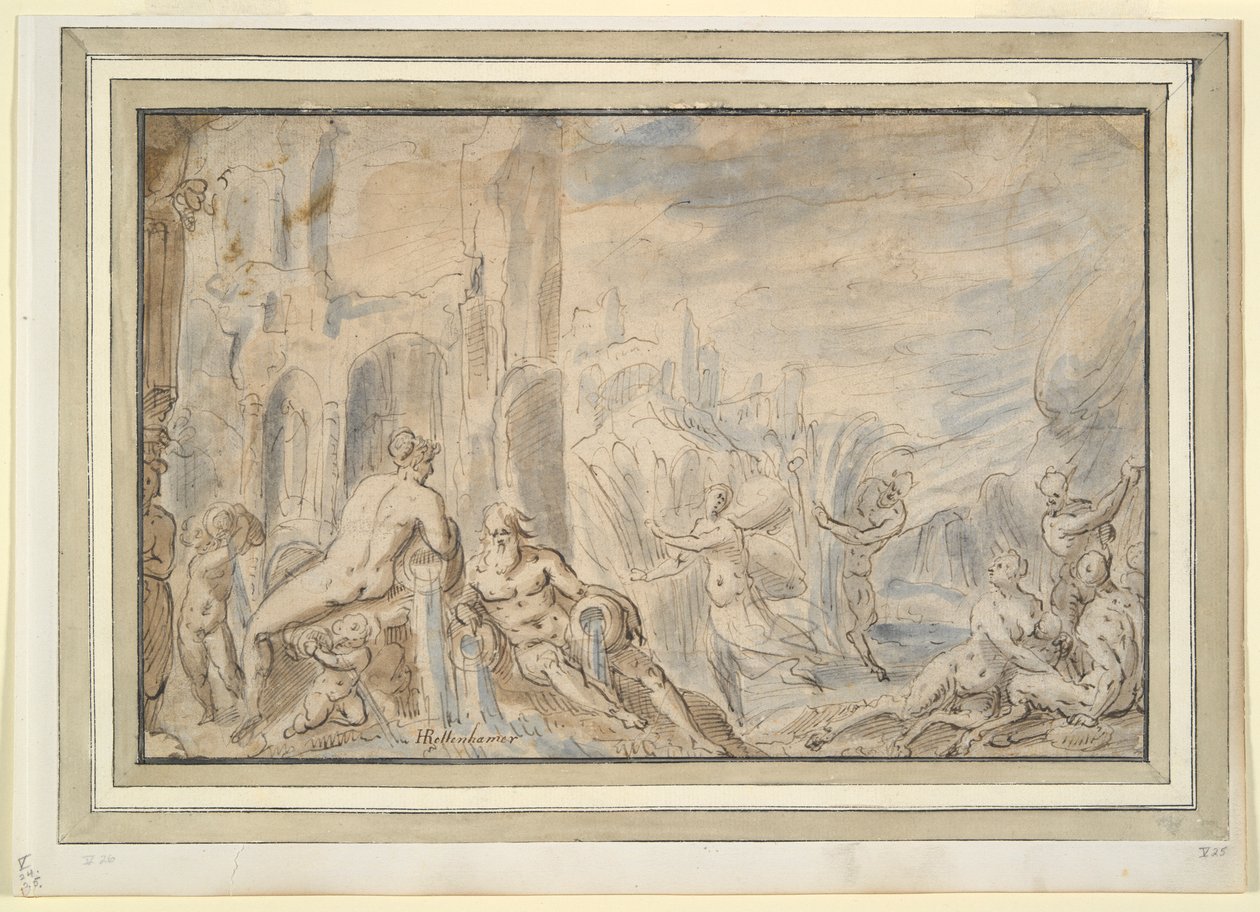 Pan og Syrinx af Unknown