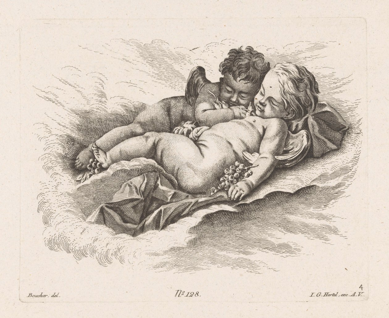 Slapende putti Putti (serietitel) af Unknown