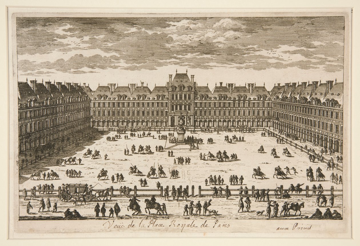 Udsigt over Place Royale i Paris af Unknown