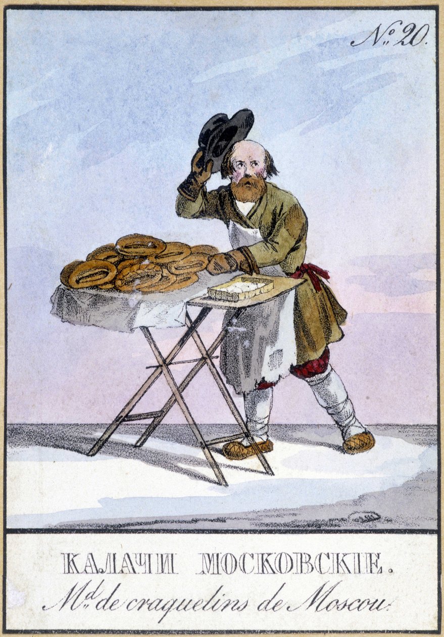 Krakkere fra Moskva i det 19. århundrede. af Unknown artist