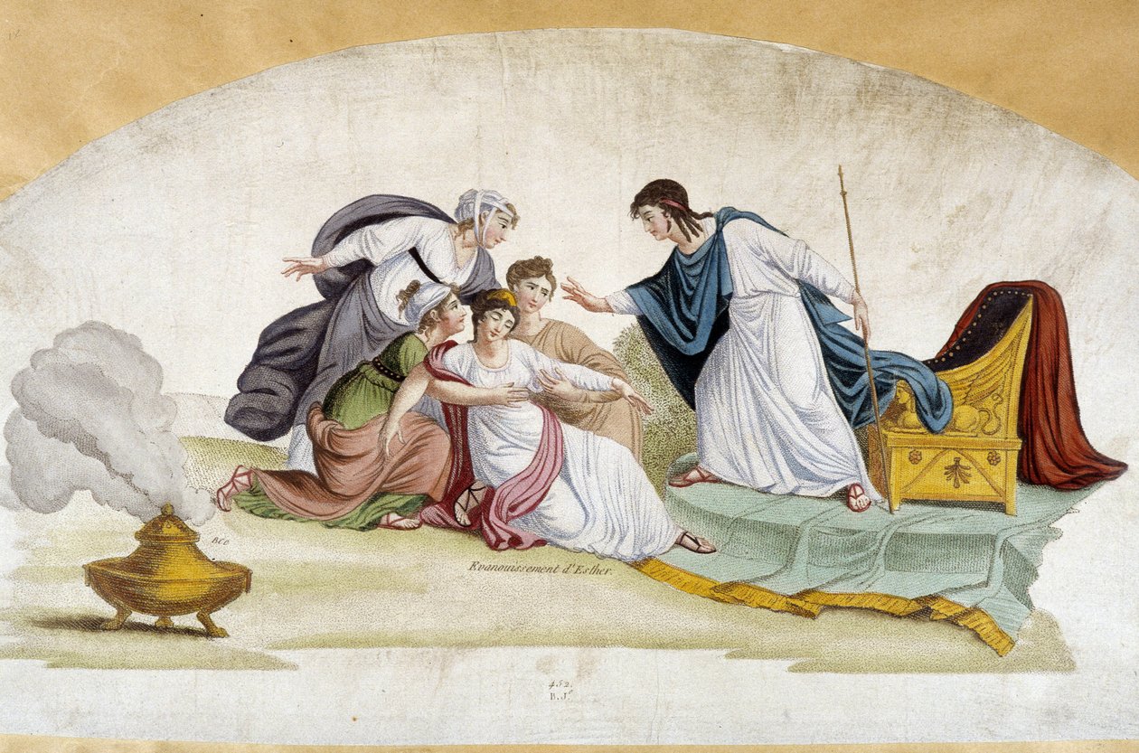 Esthers besvimelse - fanprojekt, ca. 1810. af Unknown artist