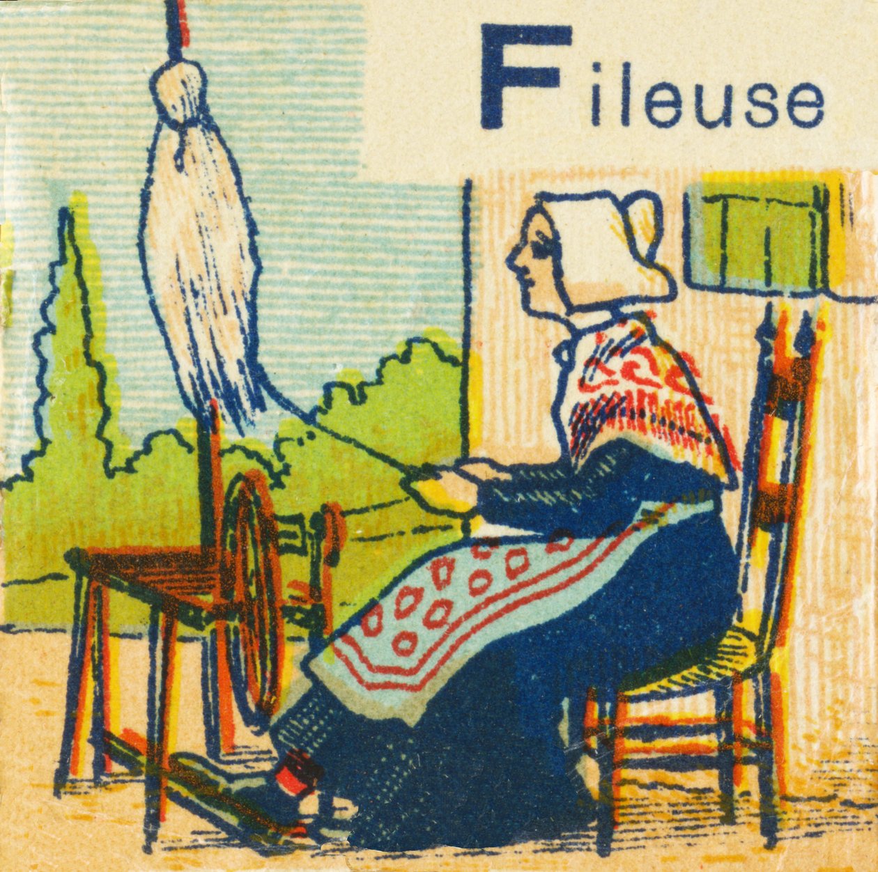 F som Spinner af Unknown artist