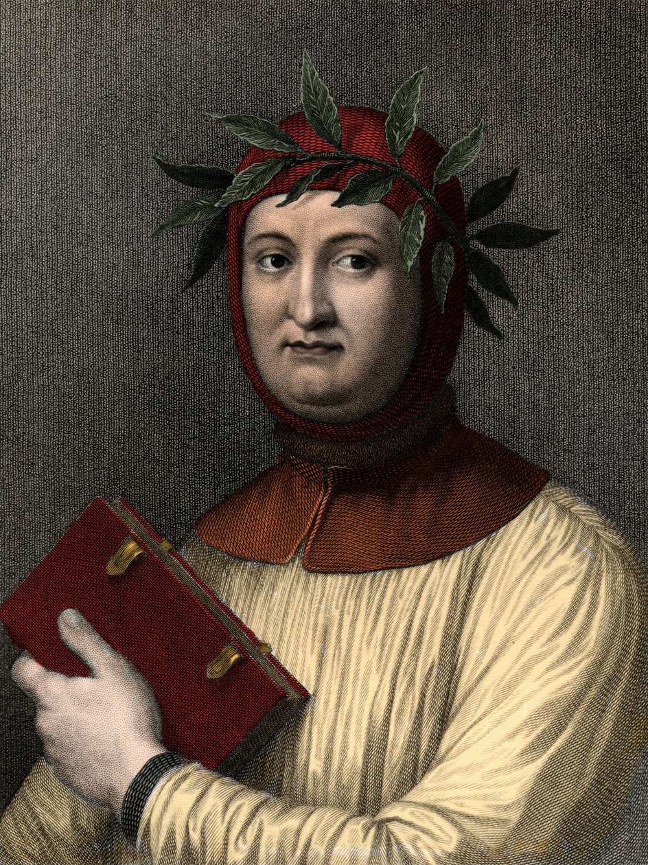 Francesco Petrarca (Petrarch) (1304-1374) af Unknown artist