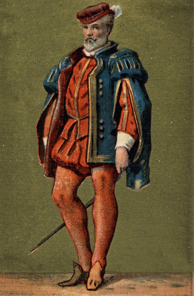 Gaspard de Coligny (1519-1572), admiral af Frankrig. af Unknown artist