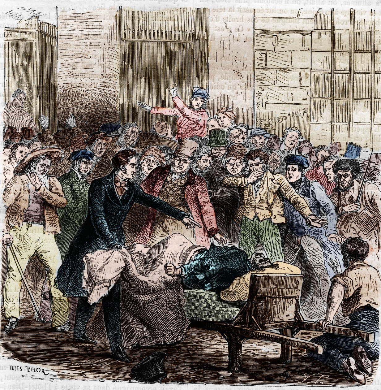 Kolera, Paris, april 1832. af Unknown artist